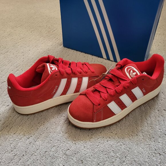 Size 9.5 - Adidas Campus 00s Better Scarlet Cloud White - H03474 - AUTHENTIC NEW - Picture 3 of 10